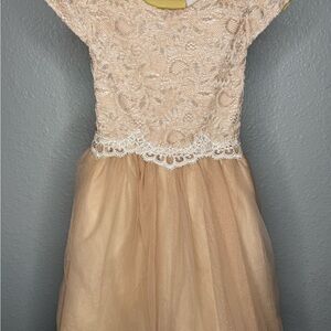 Rare Editions blush pink dress size 6x